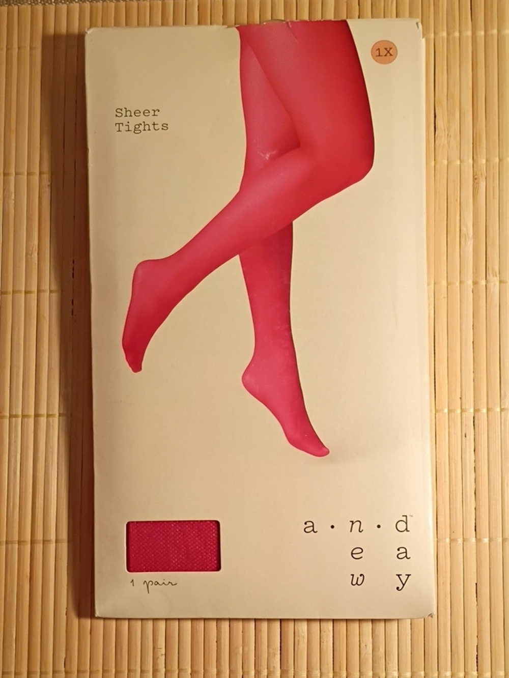 a new day Bright Red Sheer Tights